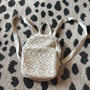 Little girls crochet backpack